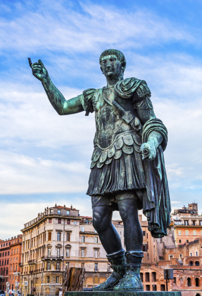 Augustus Caesar Statue Buildings Rome Italy - Stock Photo #23190689 ...