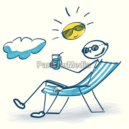 deckchair clipart sun